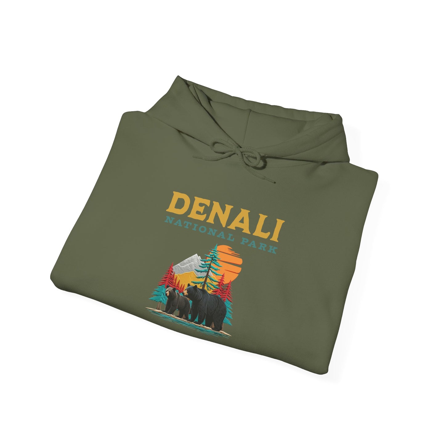 Denali National Park Bears hoodie Wildlife Adventure Tee for Outdoor Enthusiasts