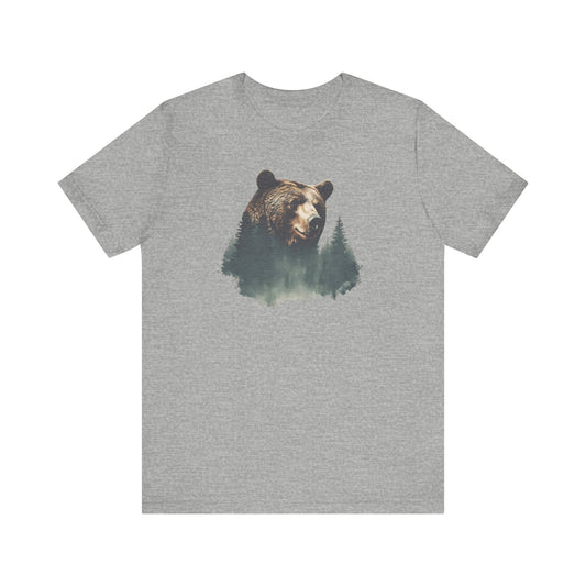 Respect the Locals Bear Life Mountain Escape Get Lost in Nature Unisex Jersey Great Gift, Dad Gift, Husband Gift, Camping Tshirt