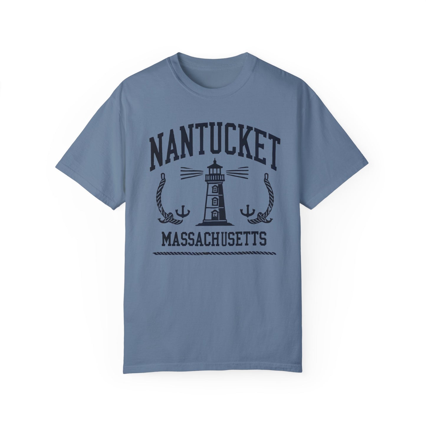 Nantucket Massachusetts Graphic T-Shirt  Coastal-Inspired Casual Tee