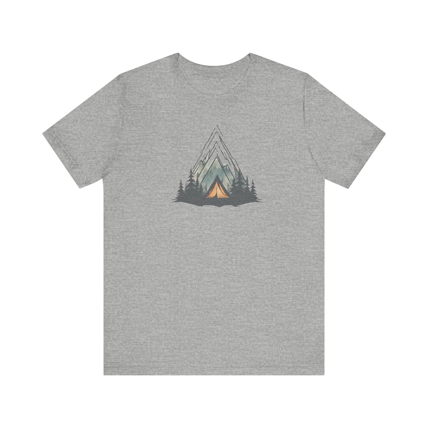 Mountain Escape Camping Unisex Jersey Short Sleeve Tee Crewneck Tshirt Husband Gift, Wife Gift, Brother Gift, Sister Gift, Boyfriend Gift