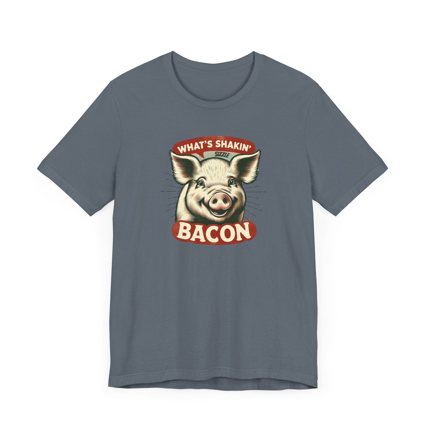 What's Shakin' Bacon - Bacon Vibes! Join The Bacon Crew! Dive into Fun with Our Classic Tee! Bacon Lovers!