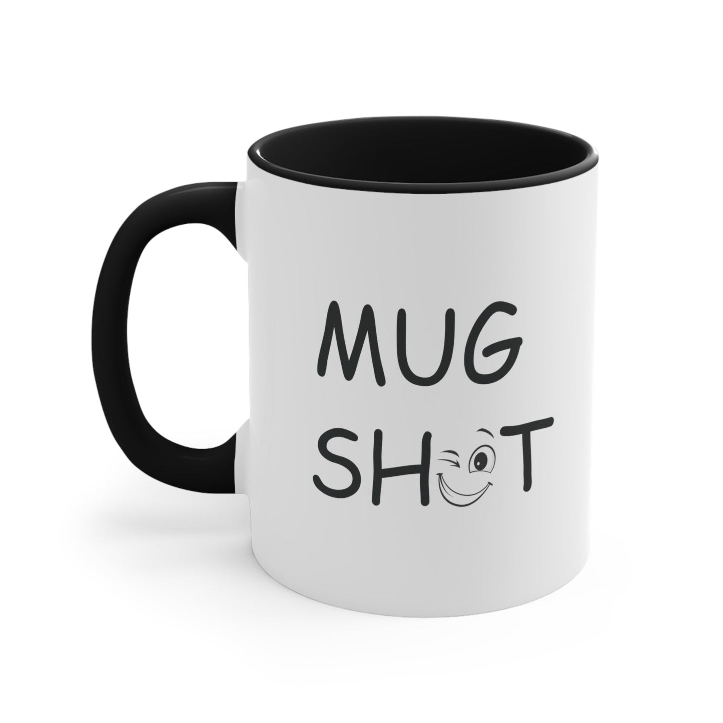 Great Gift Ideas Mug Shot with a Wink: Accent Coffee Mug for a Splash of Color in Your Routine!