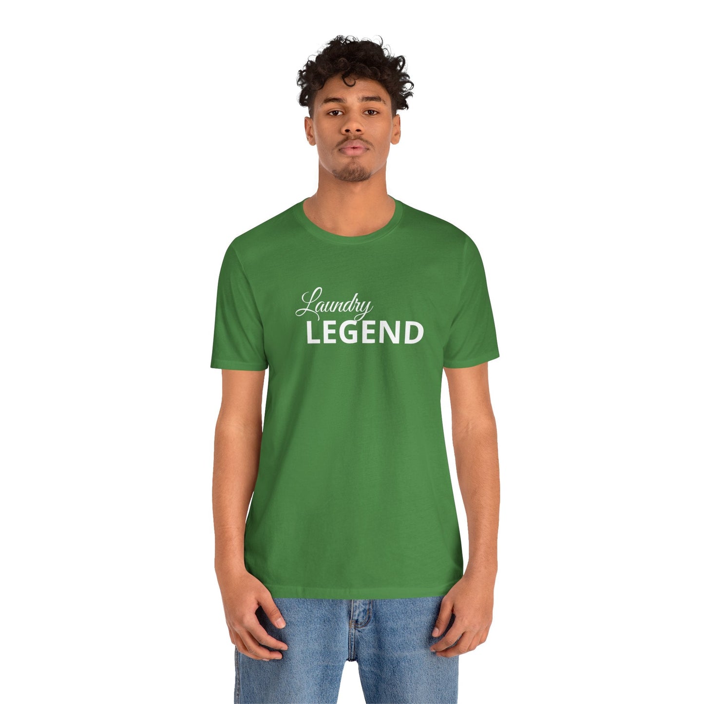 Laundry Legend Unisex Tee – Conquer the Fold in Style! Short Sleeve Cotton Crewneck Great Gift Idea a Little Humor Added to The Day