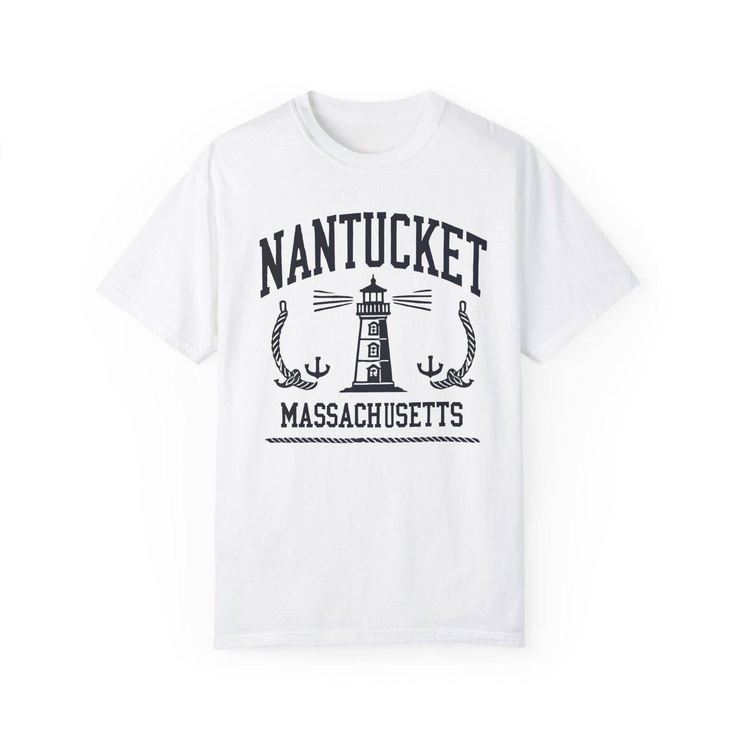 Nantucket Massachusetts Graphic T-Shirt  Coastal-Inspired Casual Tee