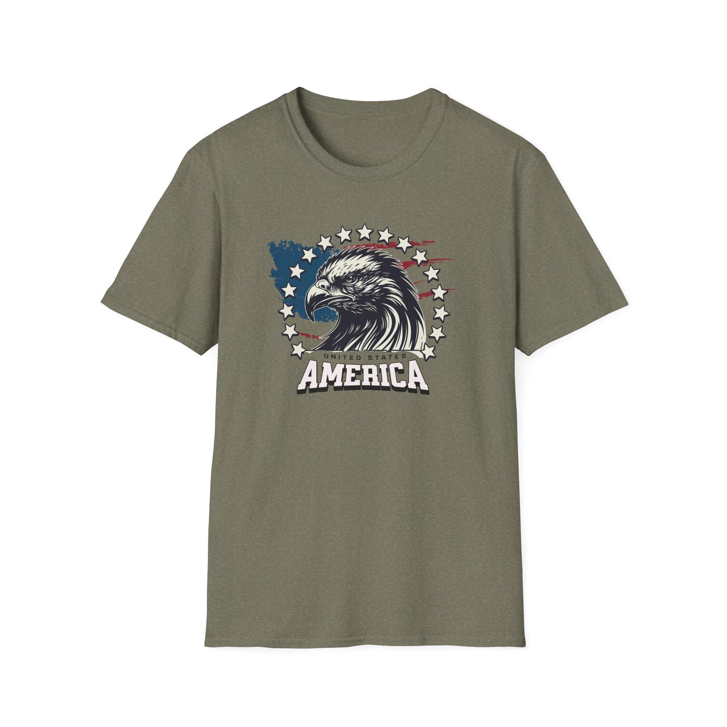 United States of America Patriotic Eagle T-Shirt   American Flag Design