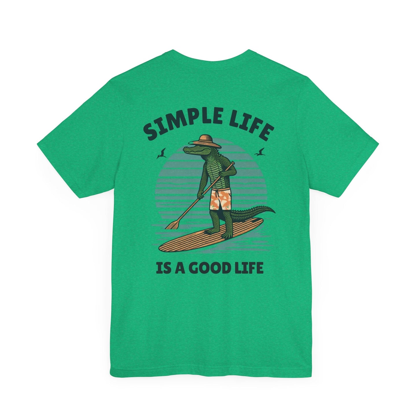 Livin the Simple Life Alligator Graphic Tee Vacation Shirt Beach Vibes Destination Shirt Great Gift Idea