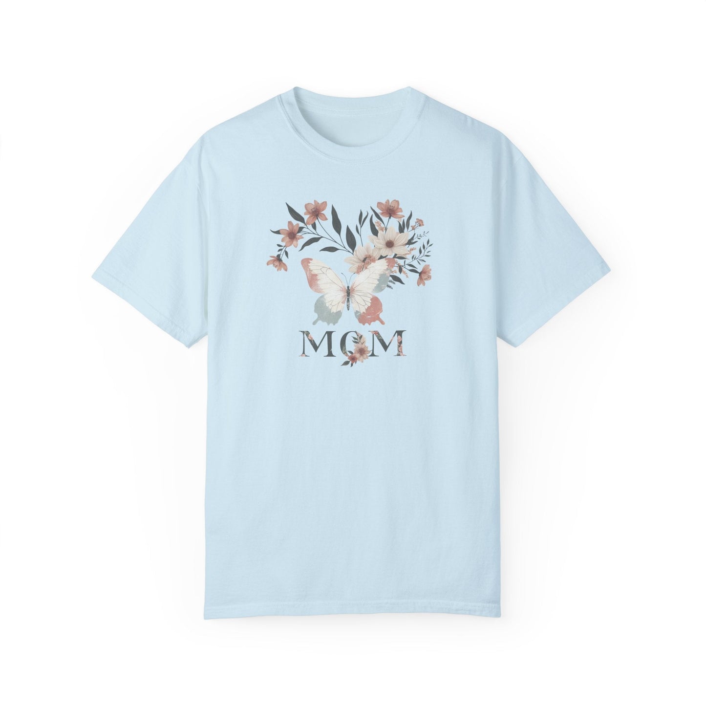 Mom Life in Full Bloom Soft Colored Boho Inspired Garment-Dyed T-shirt Great Gift, Mom Gift, Mothers Day Gift, Wife Gift, Sister Gift