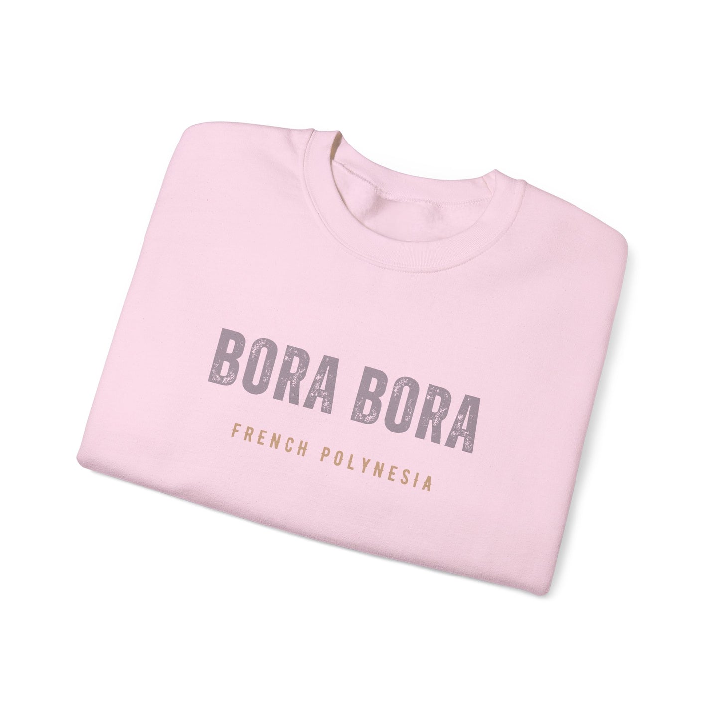 Bora Bora Unisex Heavy Blend Crewneck Sweatshirt Cozy and Durable Comfort Vacation Travel Destination Shirt Great Gift