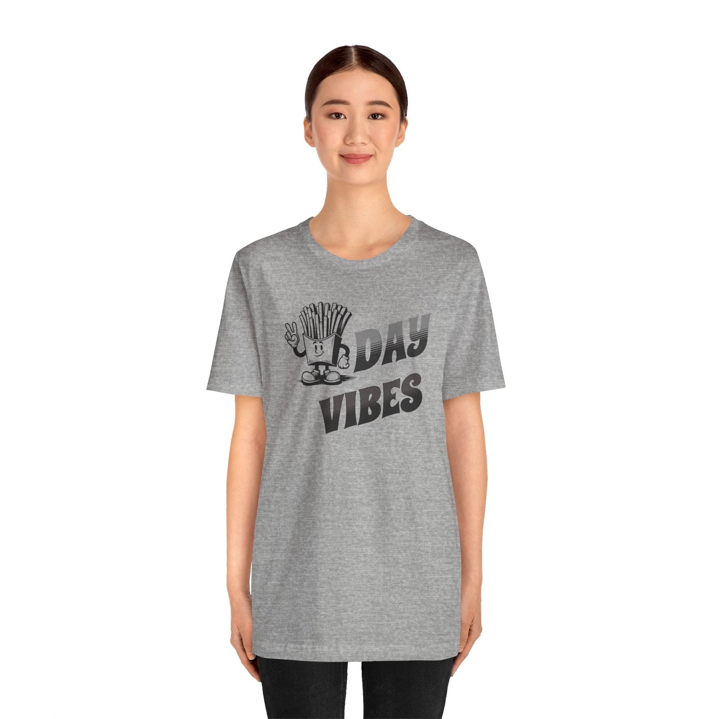 Funny Fryday Vibes Tee - Hilarious French Fry Humor Shirt for Casual Fridays! Funny Tshirt Makes a great gift