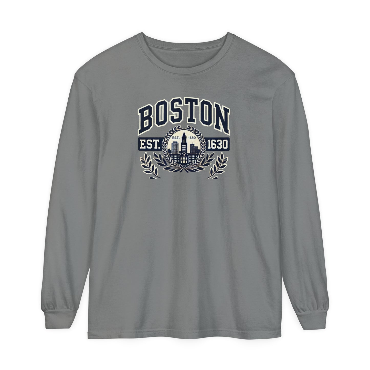 Boston Graphic Long Sleeve T-Shirt  Classic City Style