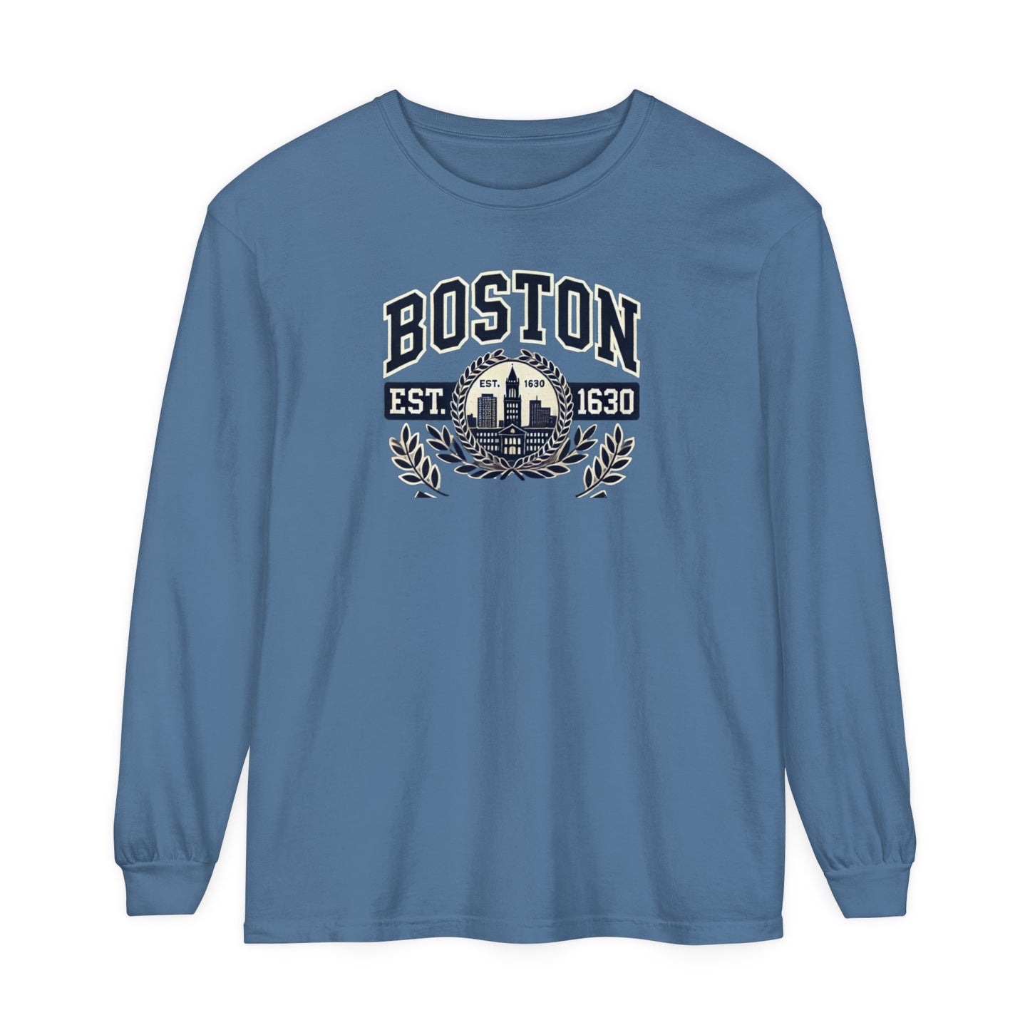 Boston Graphic Long Sleeve T-Shirt  Classic City Style