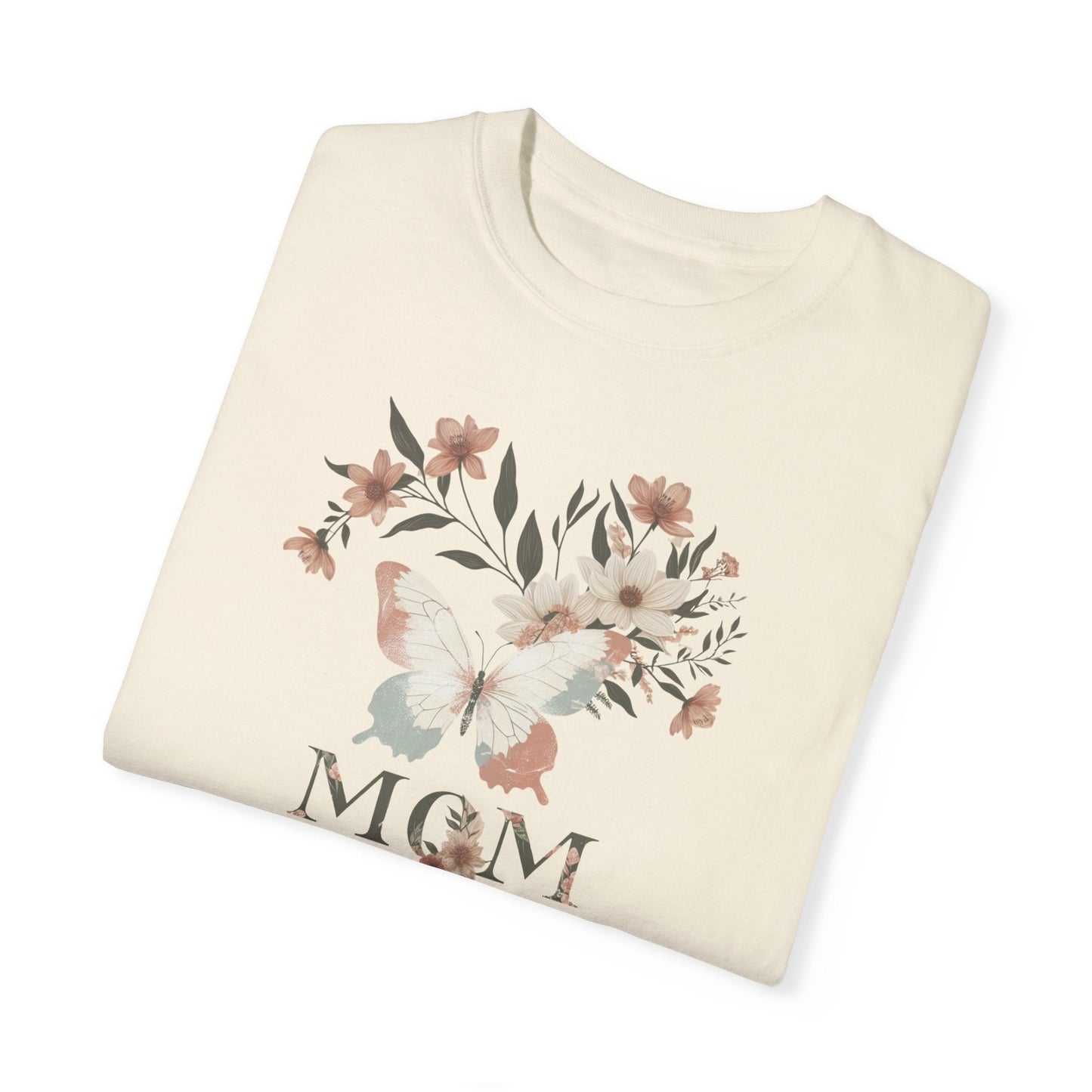 Mom Life in Full Bloom Soft Colored Boho Inspired Garment-Dyed T-shirt Great Gift, Mom Gift, Mothers Day Gift, Wife Gift, Sister Gift