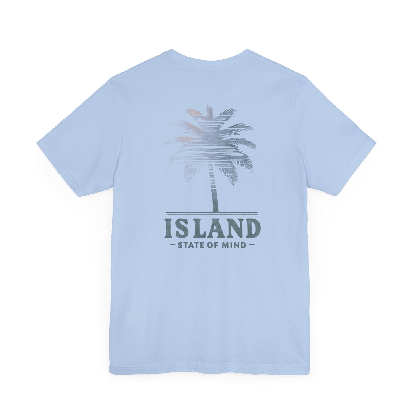 Vacation Vibes: Unisex Island State of Mind Palm Tree Graphic Tee Great Gift Idea