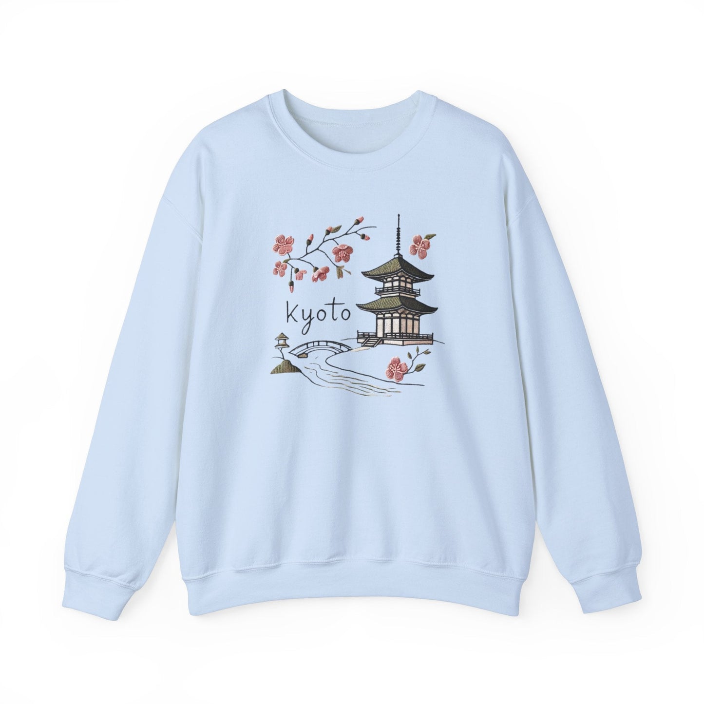 Beautiful Kyoto Heavy Blend Crewneck Sweatshirt Travel Destination Vacation Shirt Comfy and Cozy