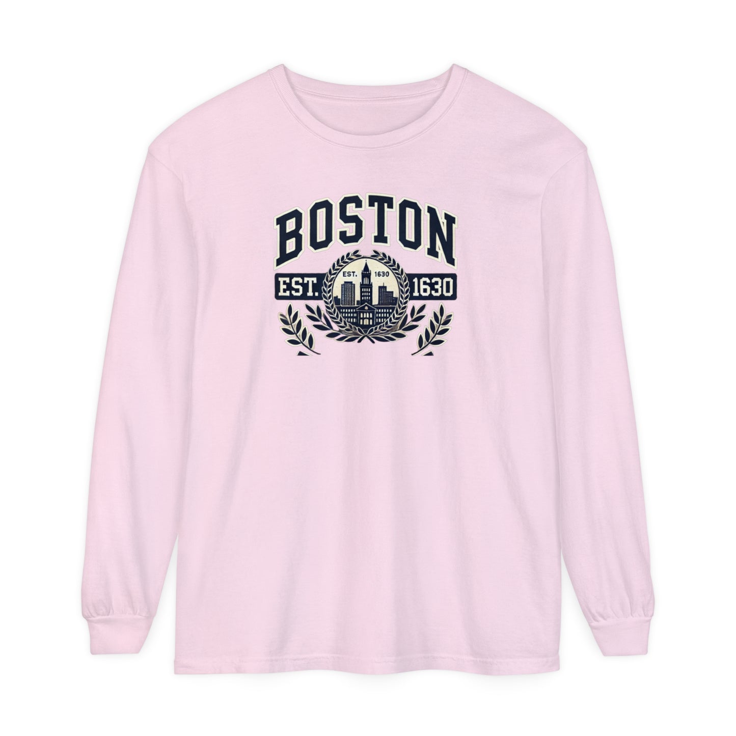 Boston Graphic Long Sleeve T-Shirt  Classic City Style