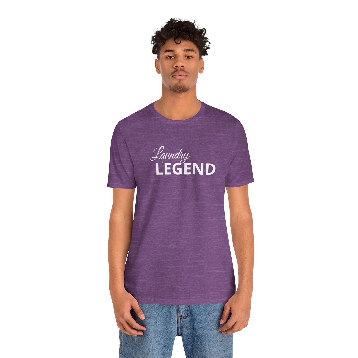 Laundry Legend Unisex Tee – Conquer the Fold in Style! Short Sleeve Cotton Crewneck Great Gift Idea a Little Humor Added to The Day