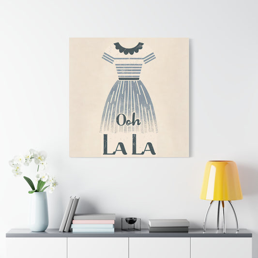 Paris Inspired Ooh La La Canvas Picture, Stretched Great Gift, Sister Gift, Mom Gift, Daughter Gift, Mothers Day Gift