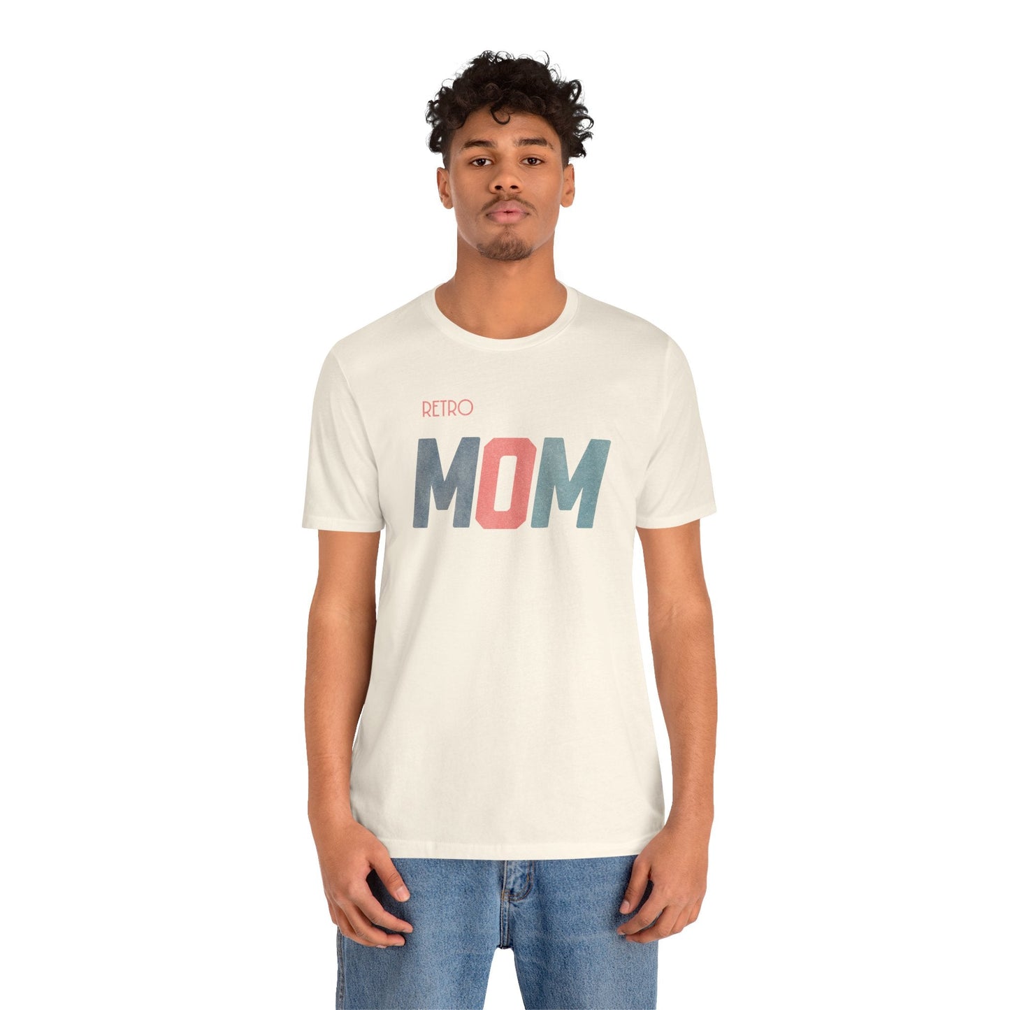 Retro MOM - Timeless Style for Modern Moms! Great Short Sleeve Cotton Crewneck Tshirt Makes a Great Mom Gift