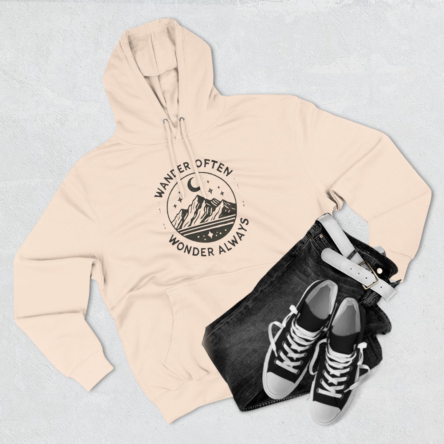 Wander Often Wonder Always Graphic Hoodie