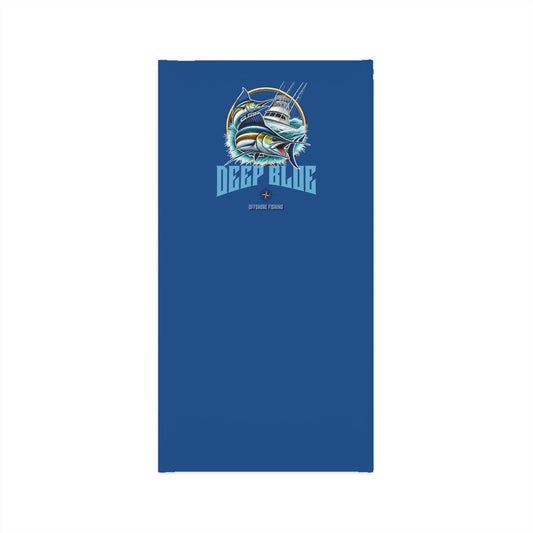 Deep Blue Offshore Fishing Lightweight Gaiter, Moisture-Wicking Neck Protection (BLUE)