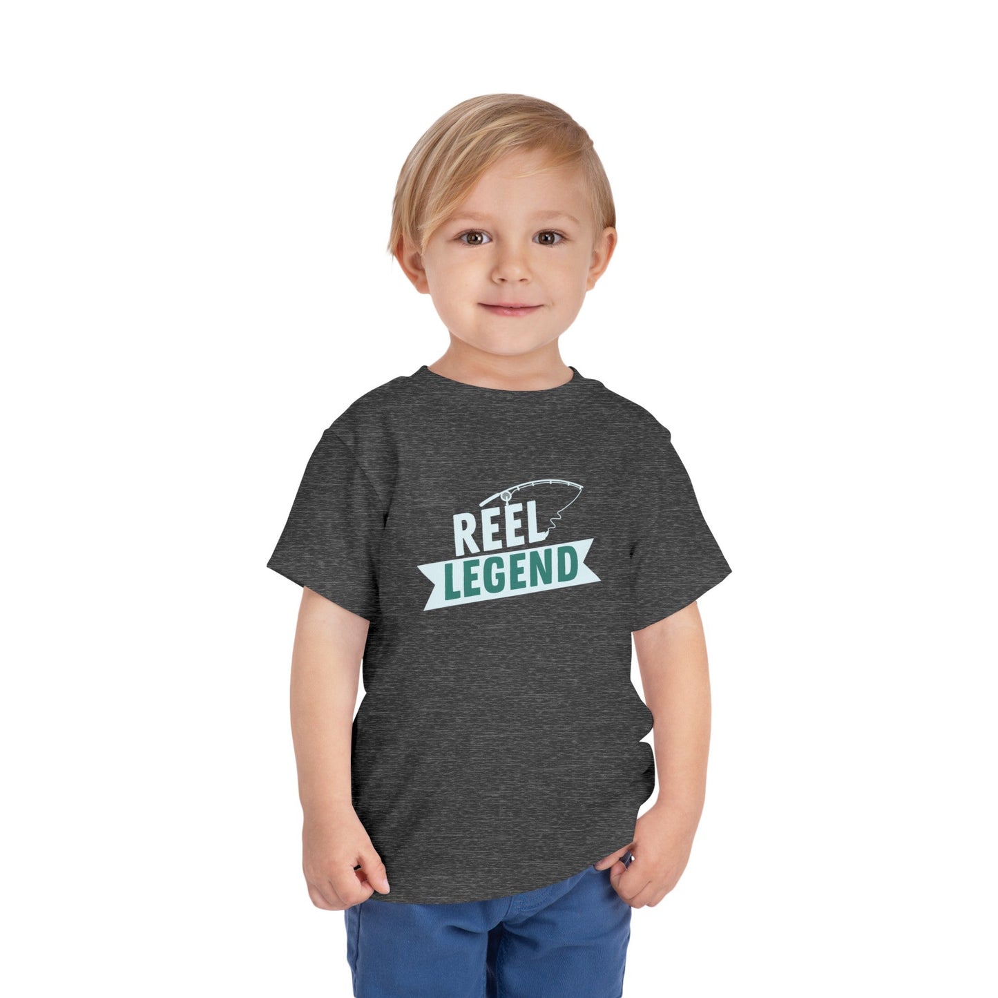 Reel Legend Toddler Short Sleeve Tee - Fun and Comfy Kids Fishing Shirt