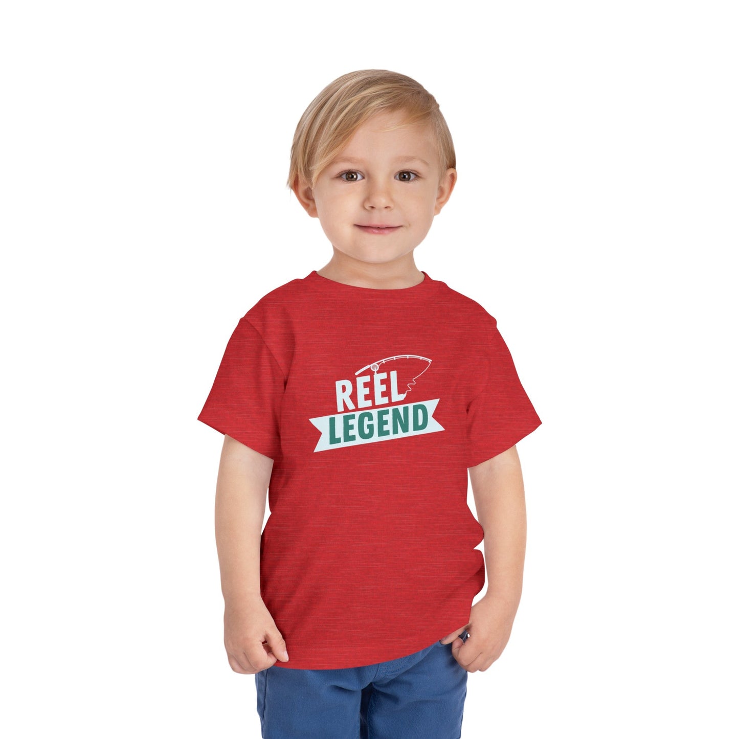 Reel Legend Toddler Short Sleeve Tee - Fun and Comfy Kids Fishing Shirt