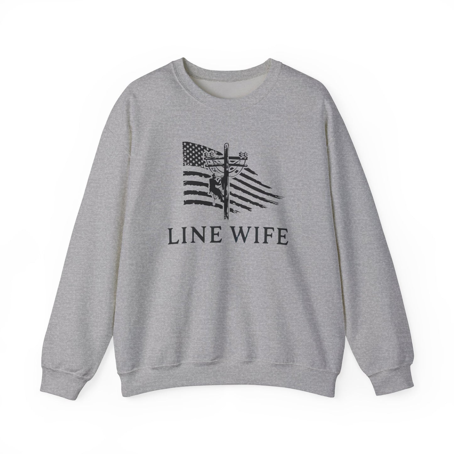 Lineman Wife Graphic Sweatshirt - Lineman Shirt Thoughtful Gift Idea for Loved Ones