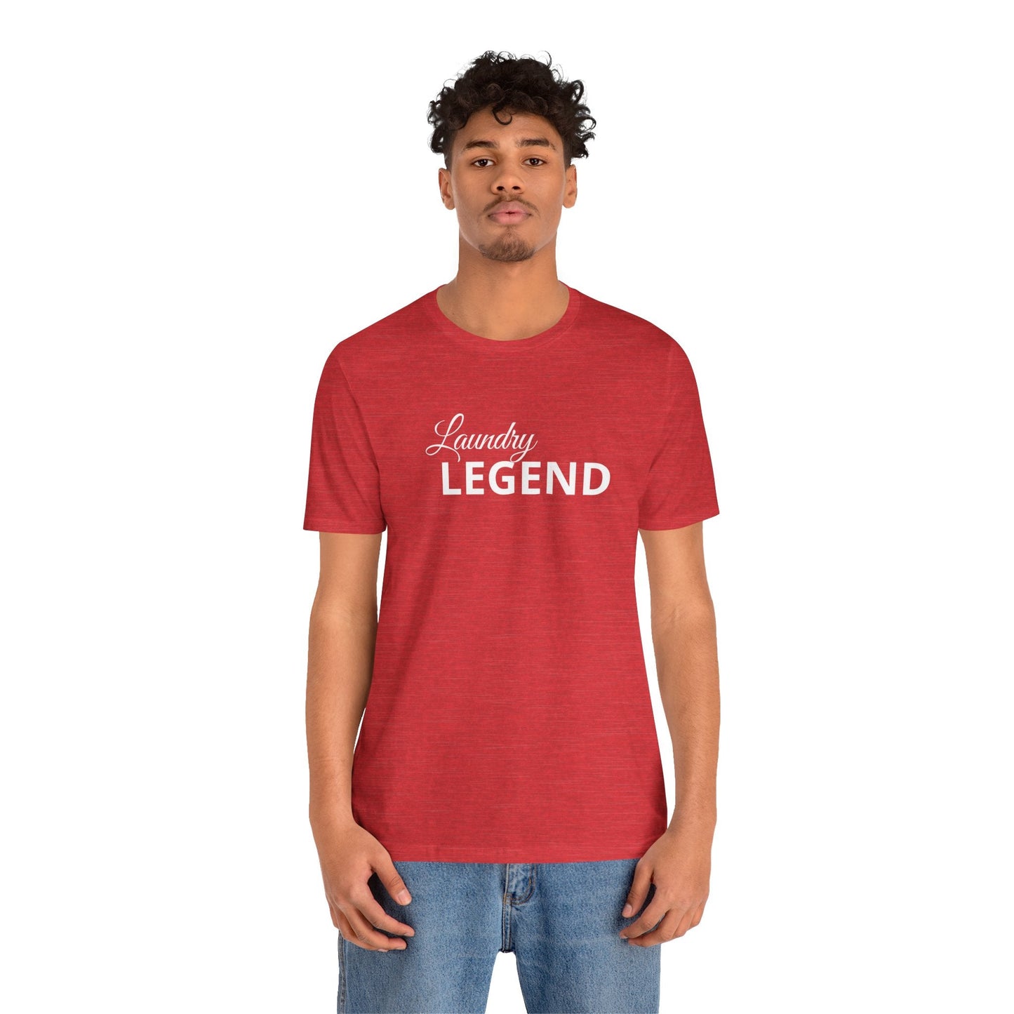 Laundry Legend Unisex Tee – Conquer the Fold in Style! Short Sleeve Cotton Crewneck Great Gift Idea a Little Humor Added to The Day