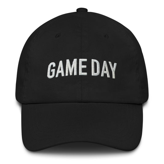 Embroidered Game Day Low-Profile Dad Hat – Adjustable Strap & Curved Visor