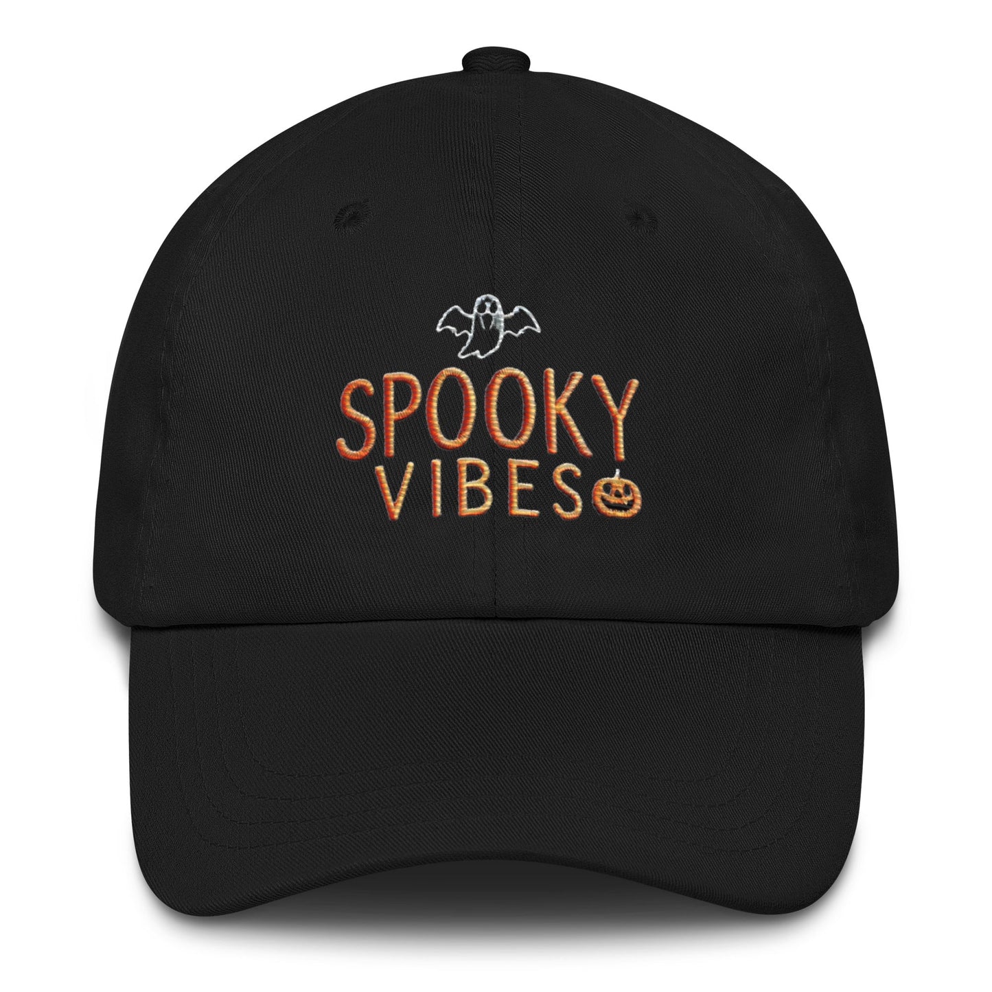 Get Into the Halloween Spirit Embroidered Spooky Vibes Dad Hat Great Gift Stylish Trendy HatDad hat