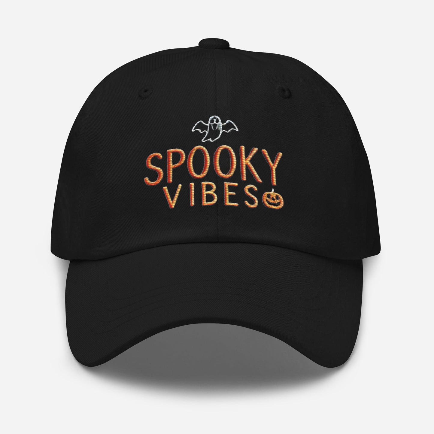 Get Into the Halloween Spirit Embroidered Spooky Vibes Dad Hat Great Gift Stylish Trendy HatDad hat