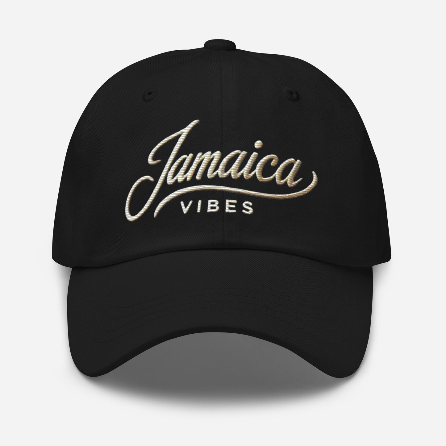 Embroidered 'Jamaican Vibes' Dad Hat – Adjustable Low Profile Vacation Cap Vacation Destination Hat