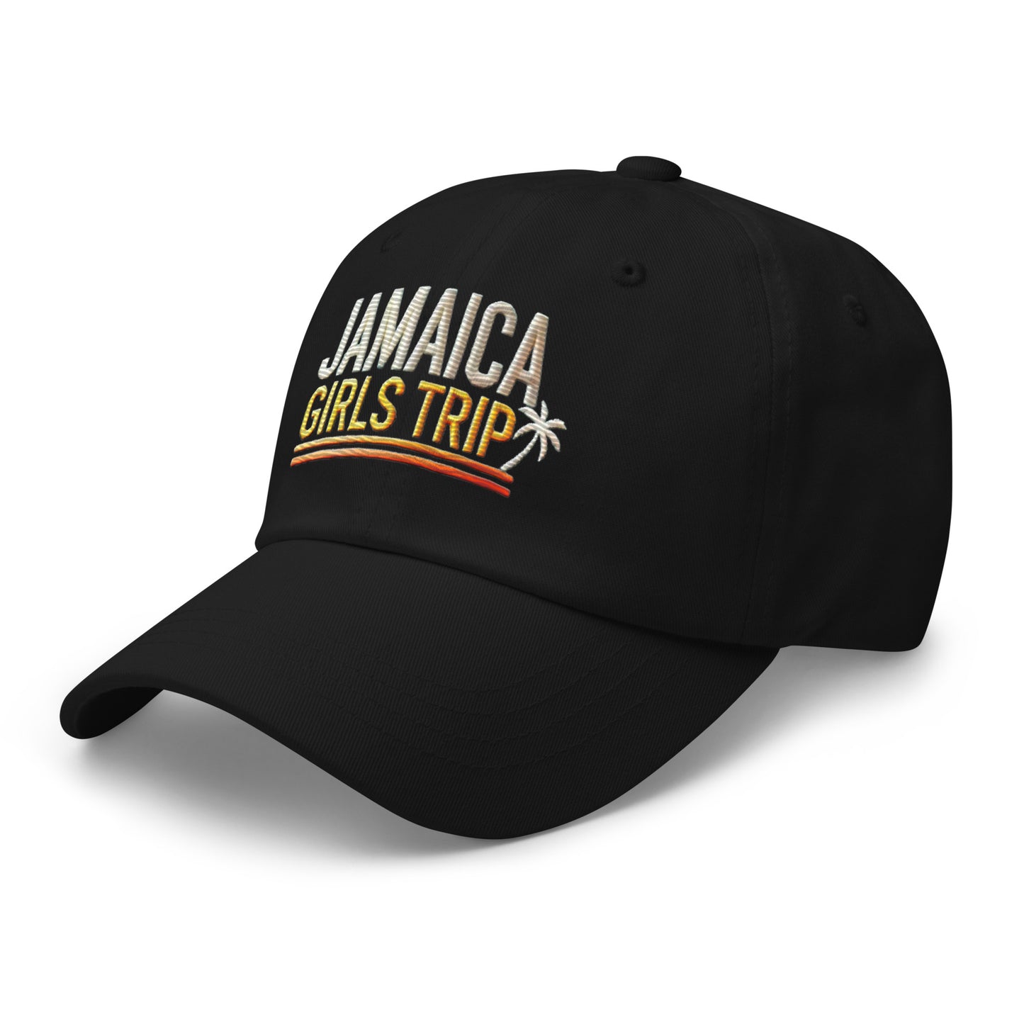 Embroidered 'Jamaica Girls Trip' Dad Hat – Adjustable Low Profile Vacation Cap Vacation Hat