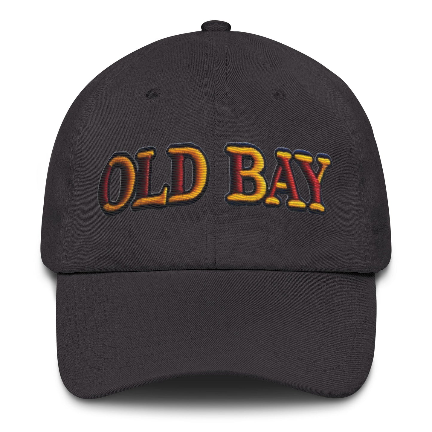 Old Bay Embroidered Dad Hat - Low Profile, Adjustable Strap, Comfortable Fit Great Gift Maryland Chesapeake Bay