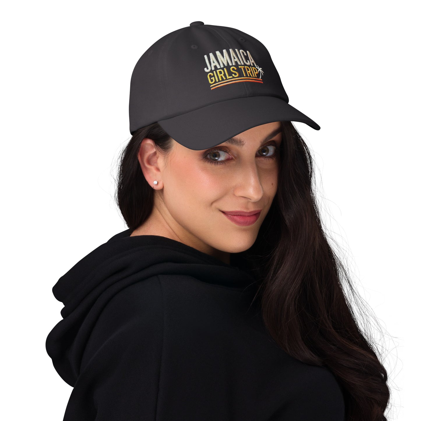 Embroidered 'Jamaica Girls Trip' Dad Hat – Adjustable Low Profile Vacation Cap Vacation Hat