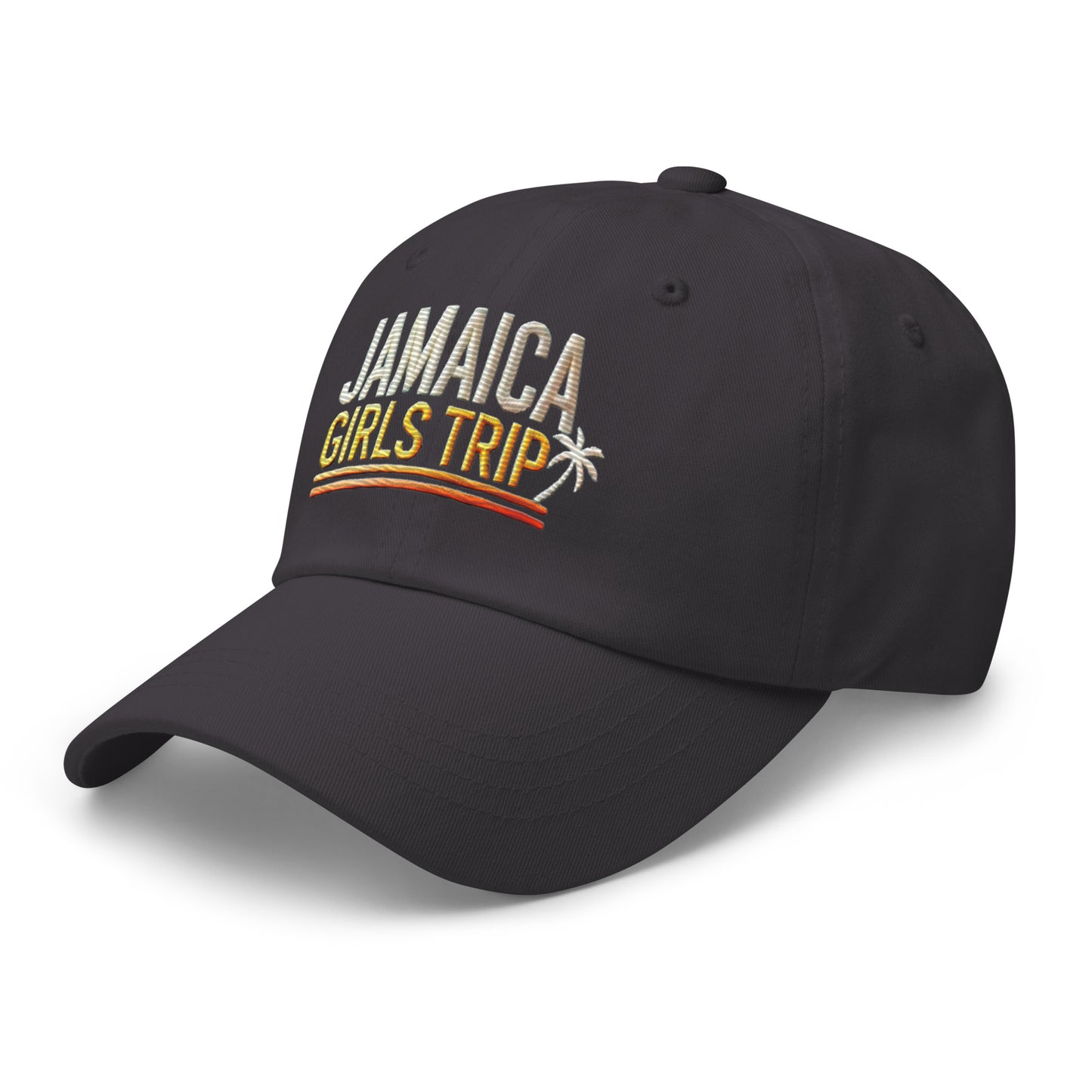 Embroidered 'Jamaica Girls Trip' Dad Hat – Adjustable Low Profile Vacation Cap Vacation Hat