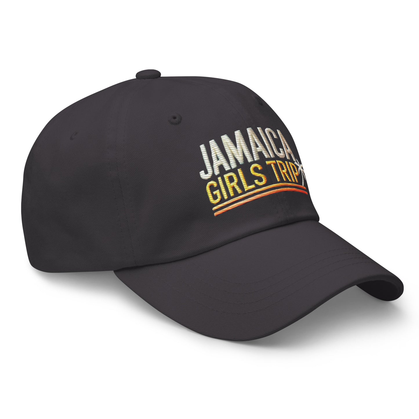 Embroidered 'Jamaica Girls Trip' Dad Hat – Adjustable Low Profile Vacation Cap Vacation Hat