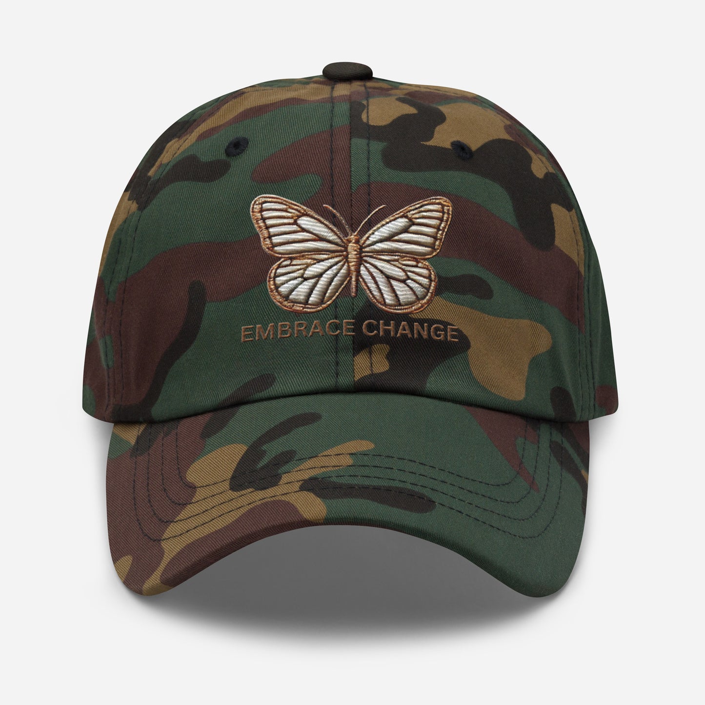 Embroidered 'Simplicity of the Beautiful Butterfly Embrace Change' Dad Hat – Stylish and Comfortable