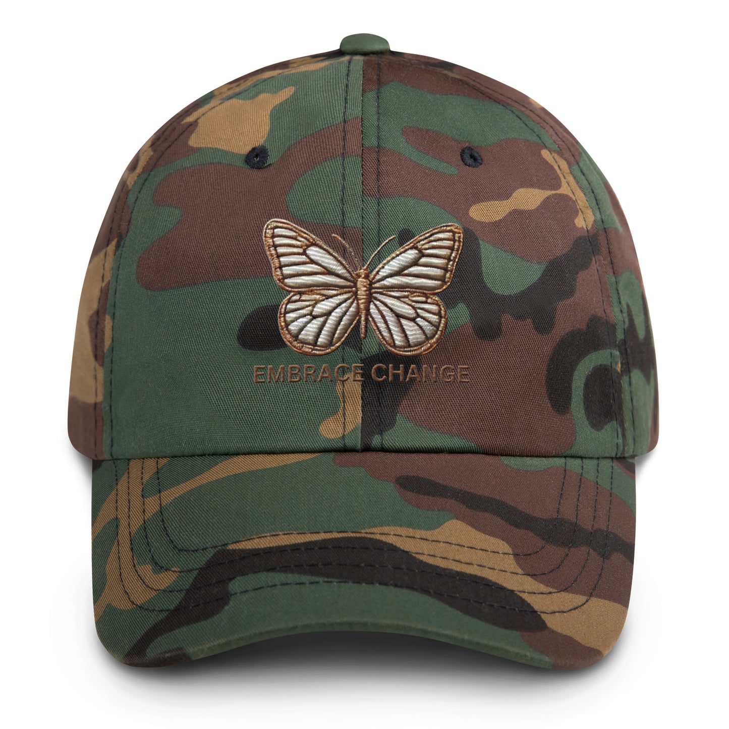 Embroidered 'Simplicity of the Beautiful Butterfly Embrace Change' Dad Hat – Stylish and Comfortable