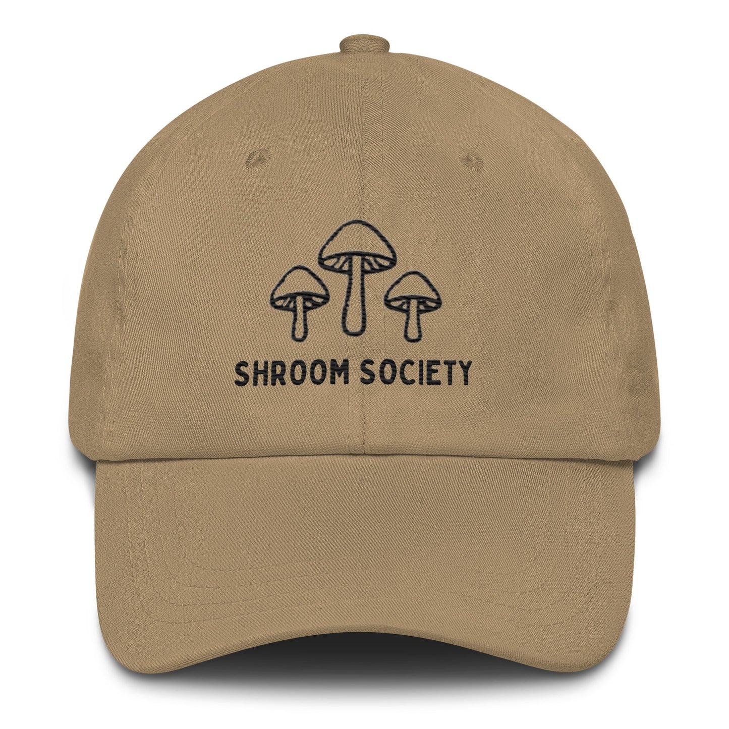 Mushroom Shroom Society Embroidered Dad Hat – Adjustable Low-Profile Cap