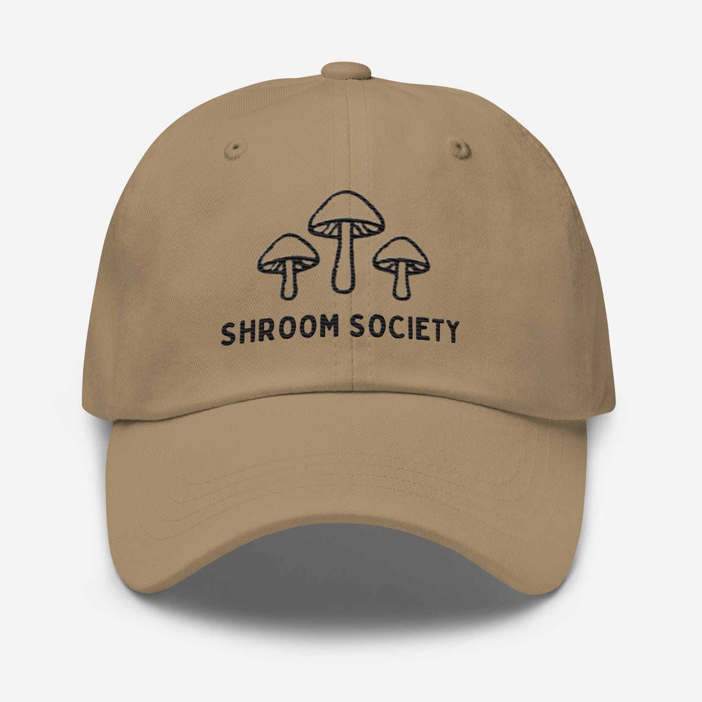 Mushroom Shroom Society Embroidered Dad Hat – Adjustable Low-Profile Cap