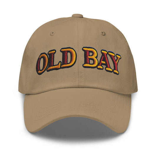 Old Bay Embroidered Dad Hat - Low Profile, Adjustable Strap, Comfortable Fit Great Gift Maryland Chesapeake Bay