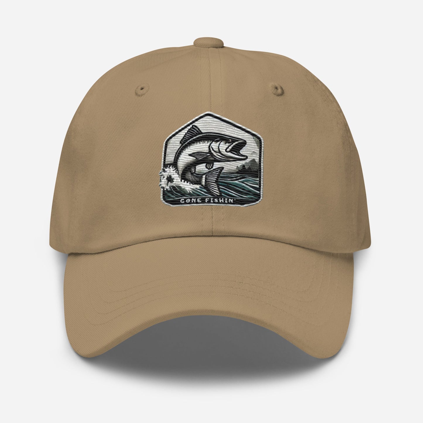 Embroidered Gone Fishin' Dad Hat