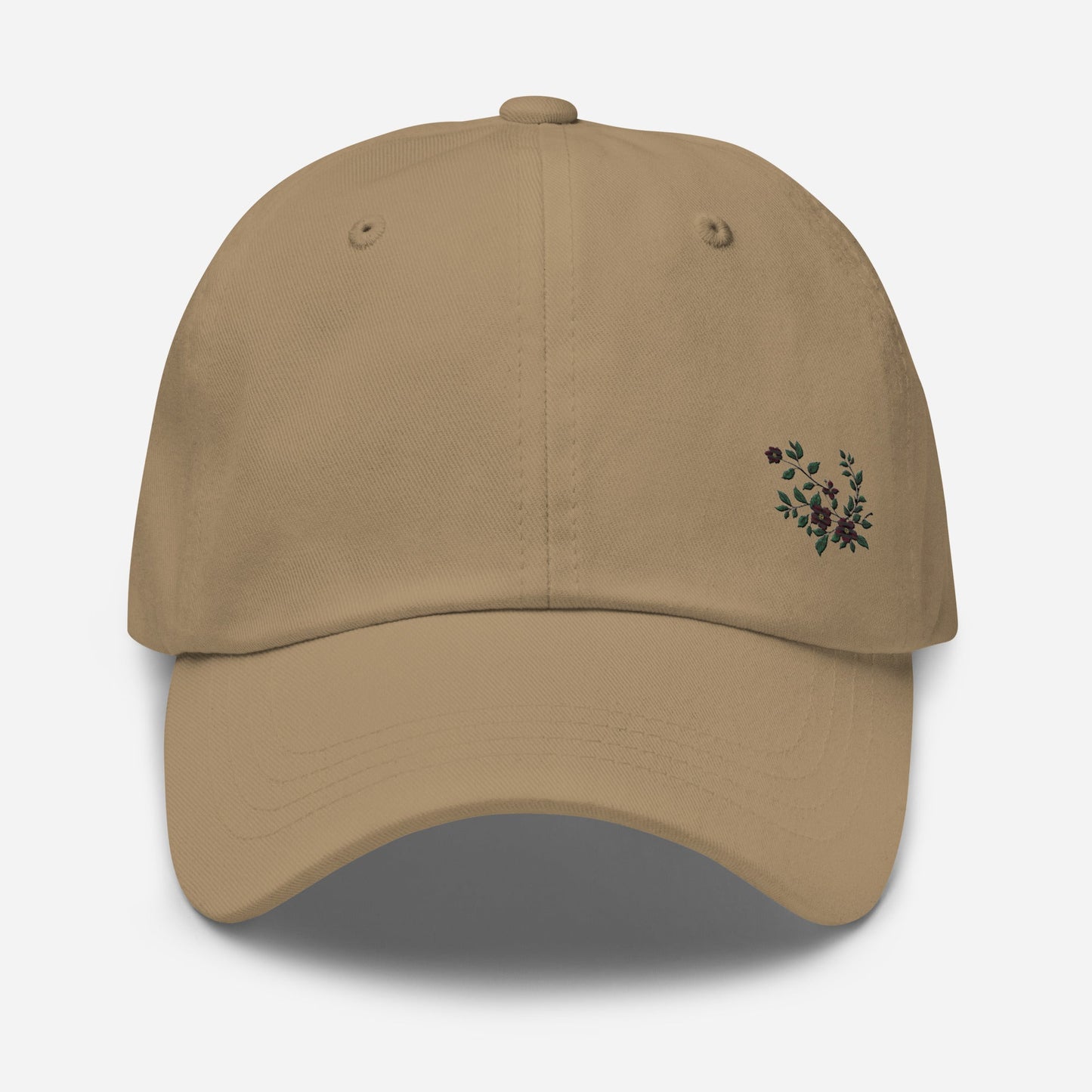 Flower Vine Embroidered Dad Hat