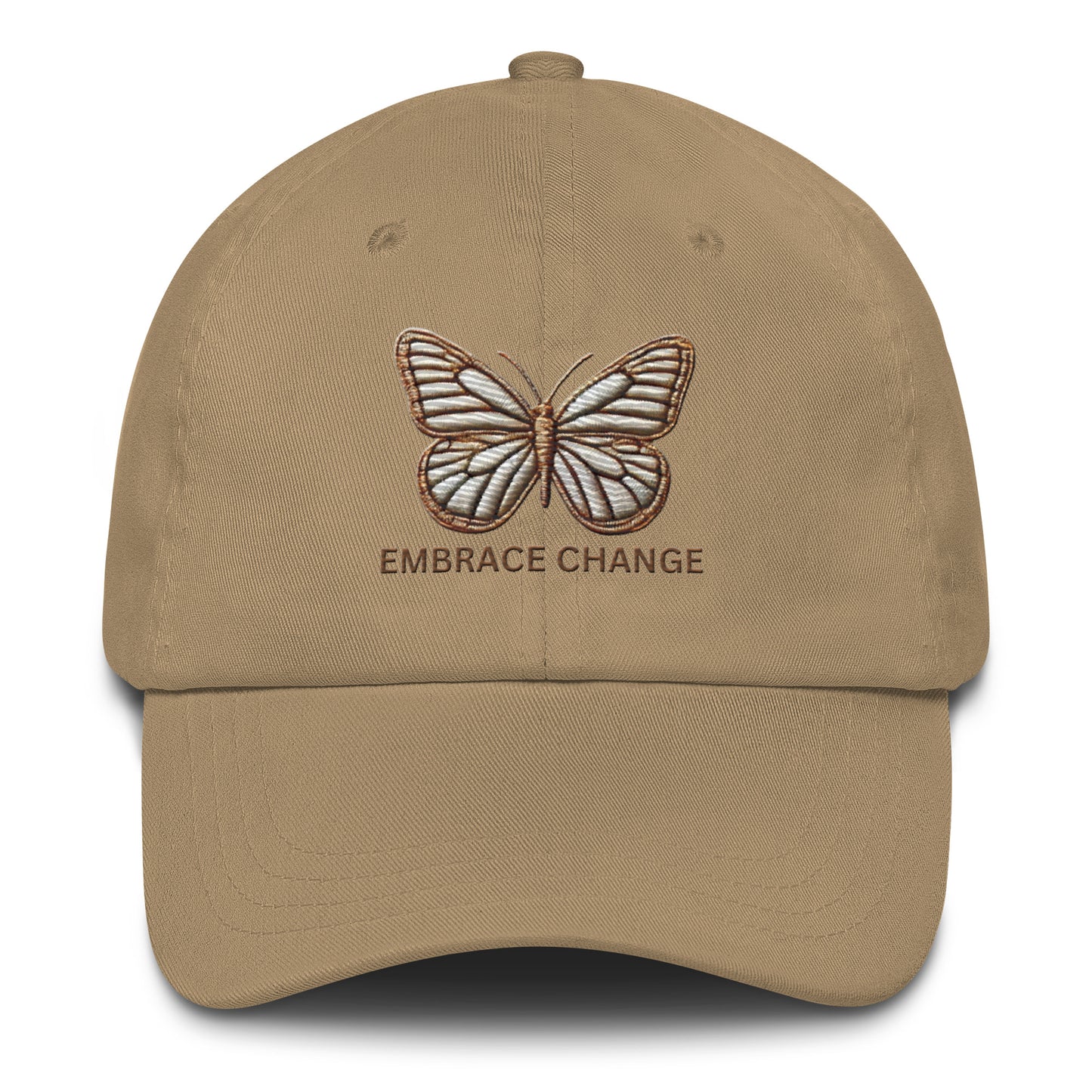 Embroidered 'Simplicity of the Beautiful Butterfly Embrace Change' Dad Hat – Stylish and Comfortable