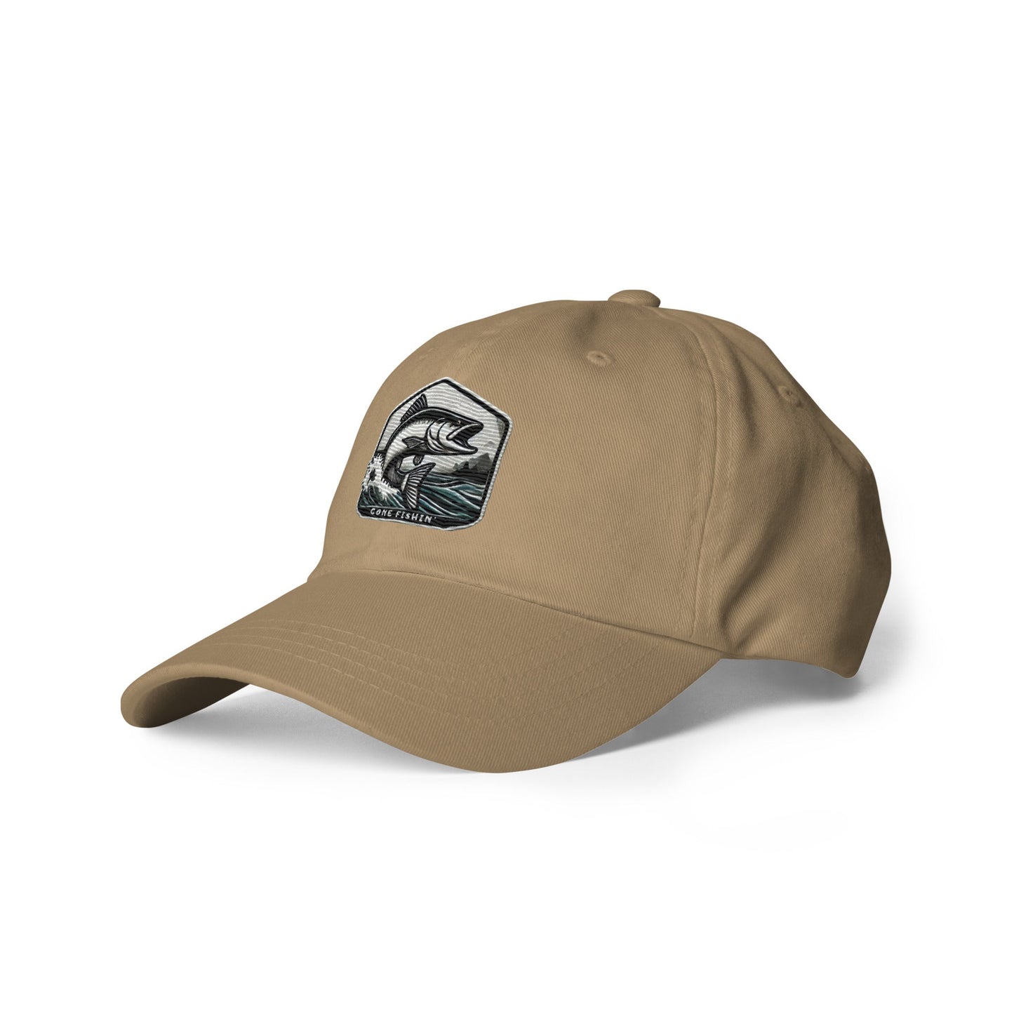 Embroidered Gone Fishin' Dad Hat