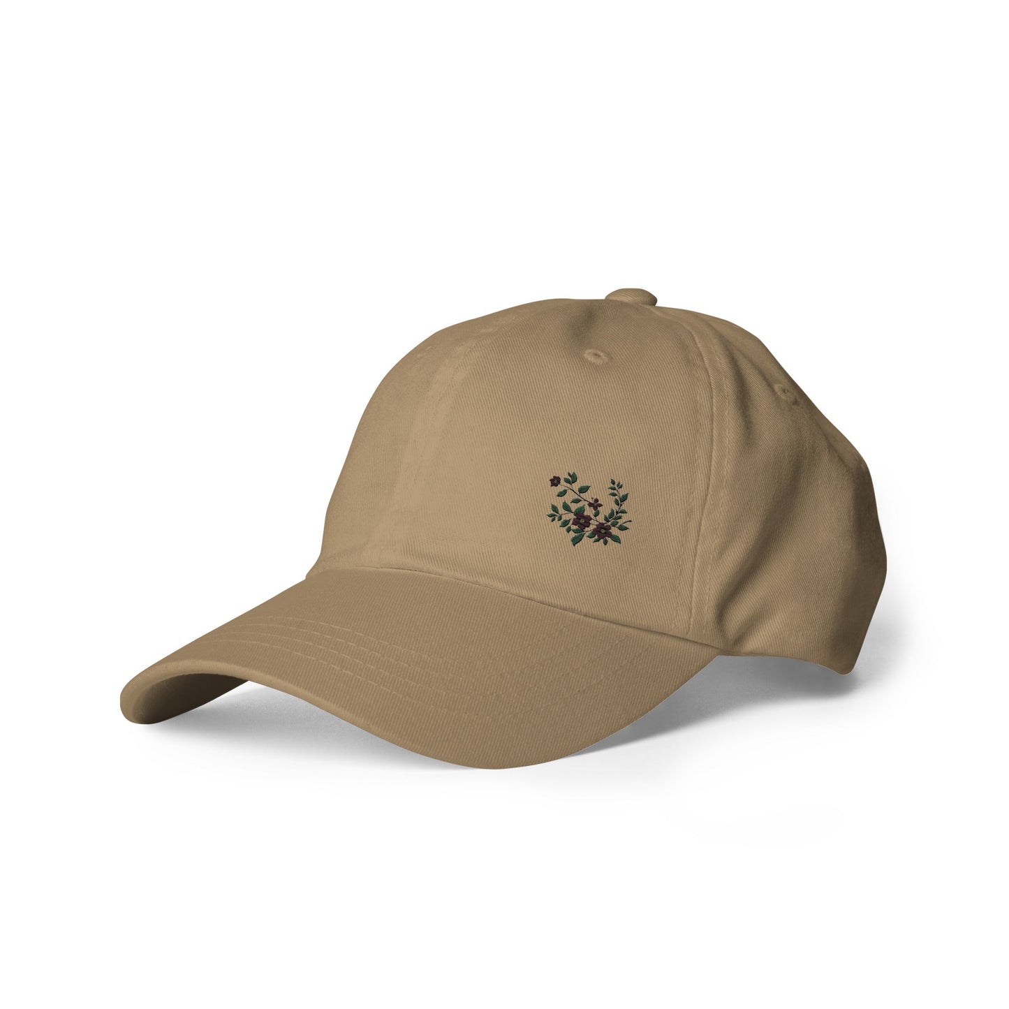 Flower Vine Embroidered Dad Hat