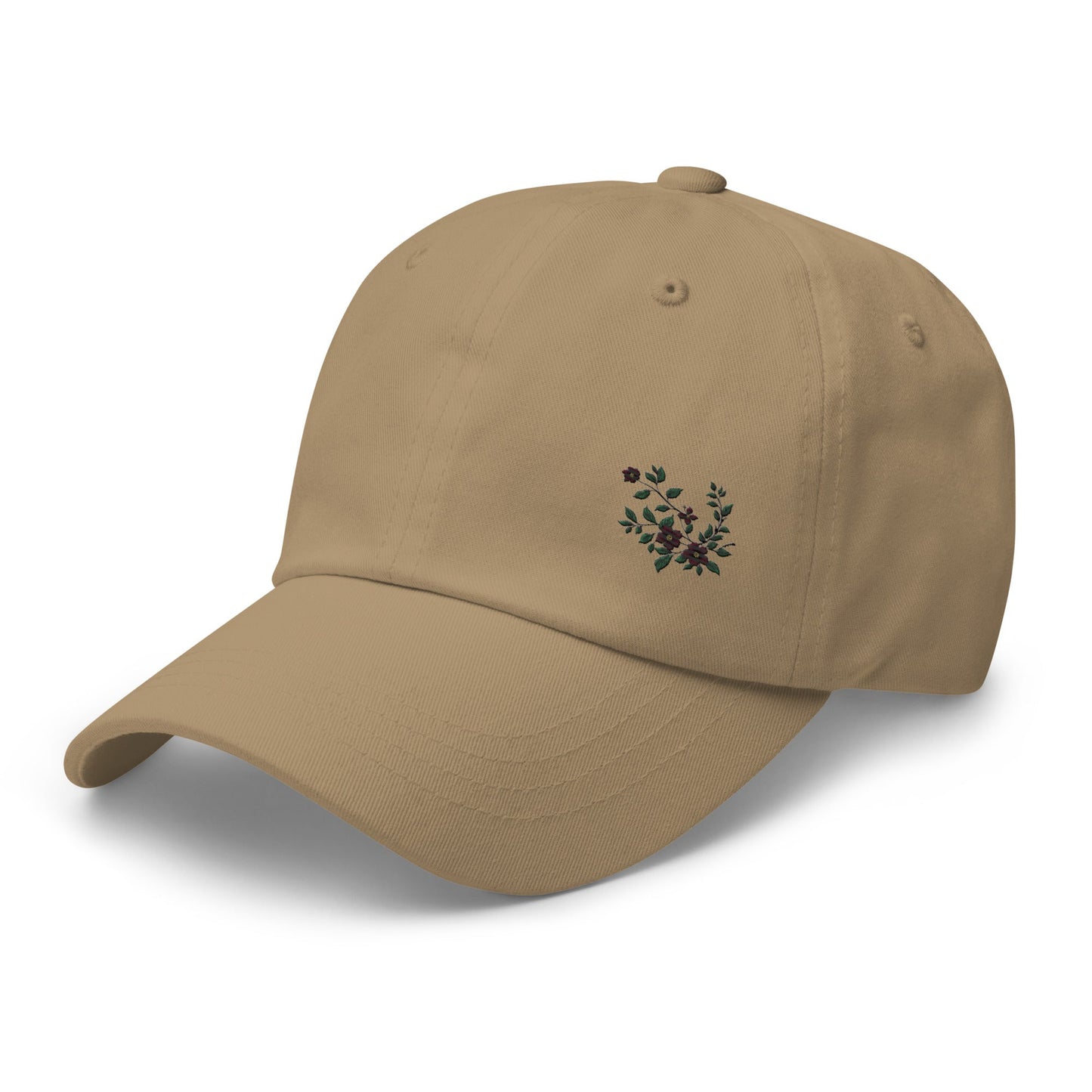 Flower Vine Embroidered Dad Hat