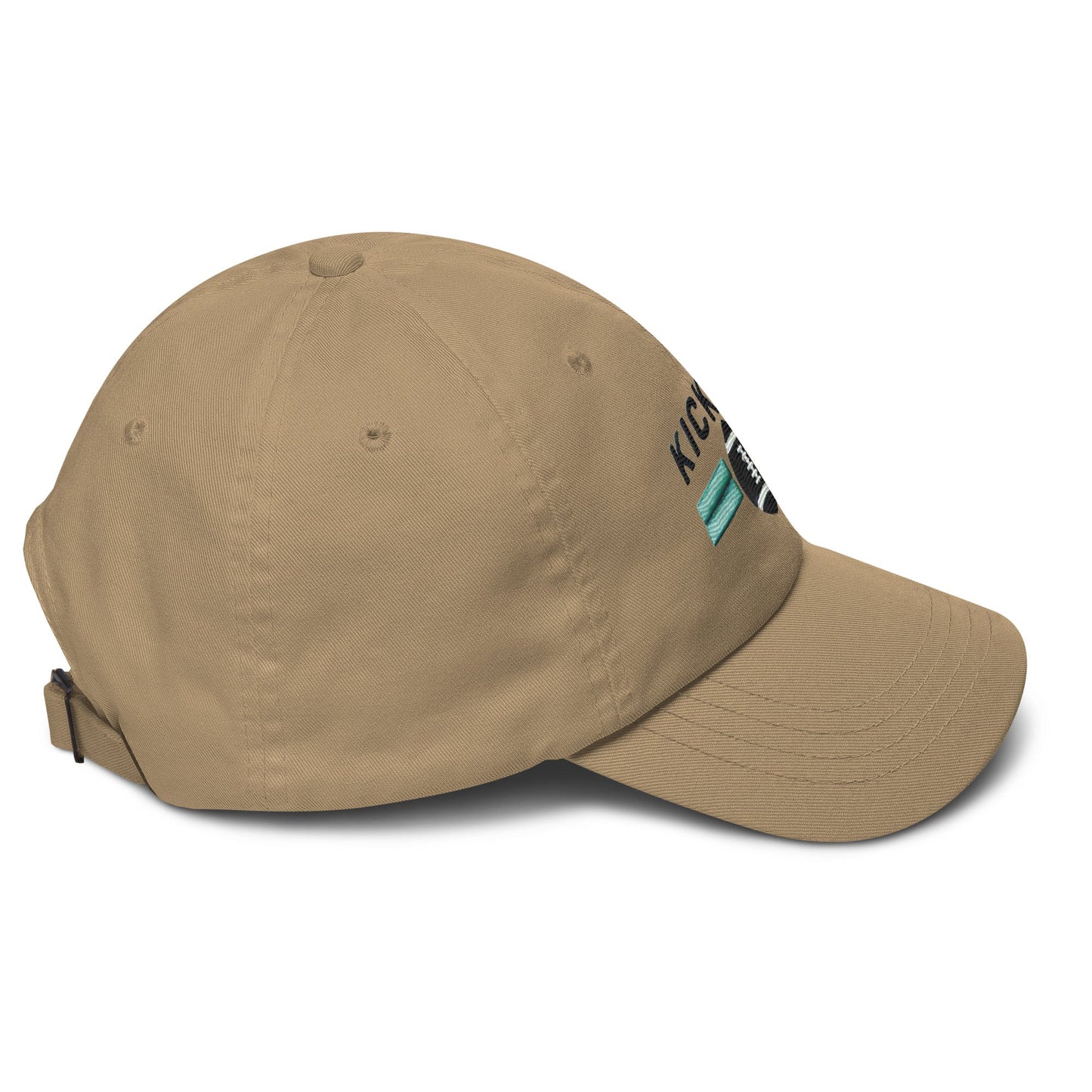 Embroidered "Football Kickoff" Dad Hat – Low Profile, Adjustable Strap & Curved Visor