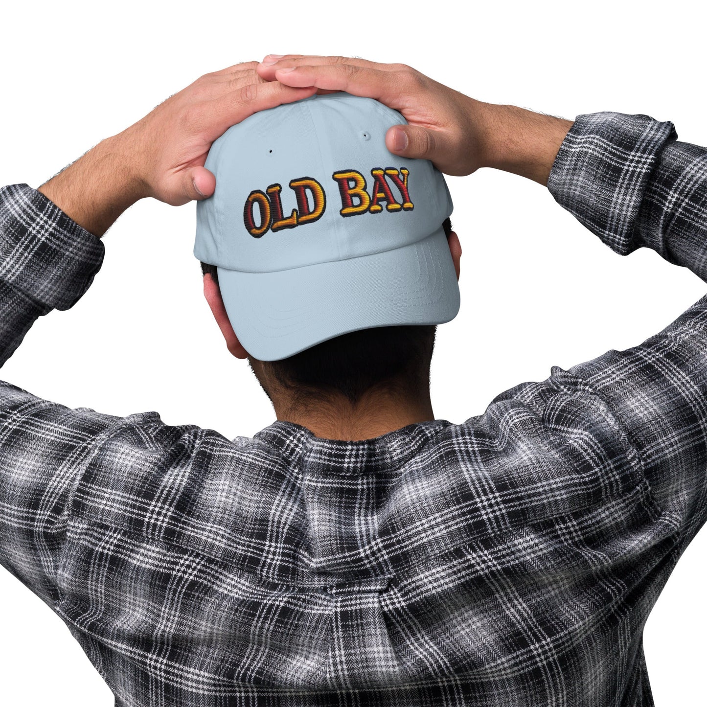 Old Bay Embroidered Dad Hat - Low Profile, Adjustable Strap, Comfortable Fit Great Gift Maryland Chesapeake Bay